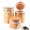 Varnished Bamboo Storage Bottles & Jars Type